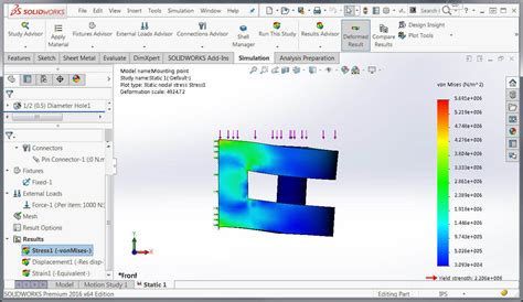 Solidworks Simulation Bolts And Pins On Same Body