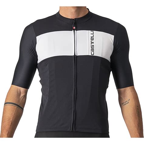 Castelli Maillot Manches Courtes Homme Prologo Light Black Silver