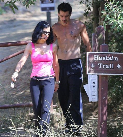 Hes Got Pecs Appeal Colin Farrell Shows Off His Toned And Tattooed