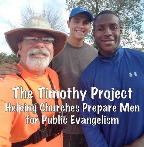 Timothy Project Helping Churches Prepare Men For Public Evangelism