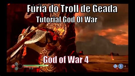 God of War 4 Fúria do Troll de Gelo Ataque Rúnico Leve do Machado