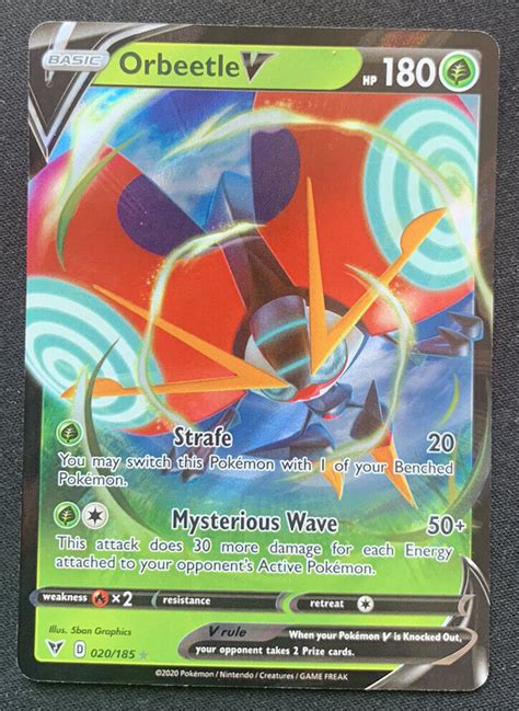 Orbeetle V Vivid Voltage Ultra Rare Holo Pokemon Tcg Card Nm Ebay