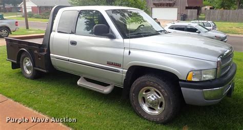 2002 Dodge Ram 2500 Quad Cab Flatbed Pickup Truck In Wichita Ks Item