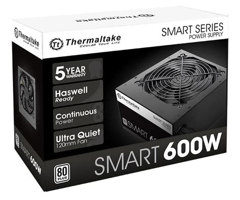 Fonte Thermaltake Smart Series 600W 80 Plus White PFC Ativo PS SPD