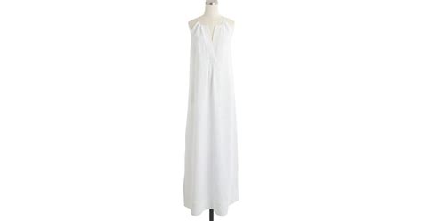 J Crew Linen Halter Maxi Dress In White Lyst