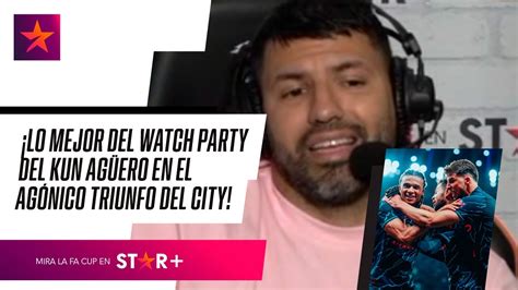 IMPERDIBLE WATCH PARTY DEL KUN AGÜERO EN LA AGÓNICA VICTORIA CIUDADANA