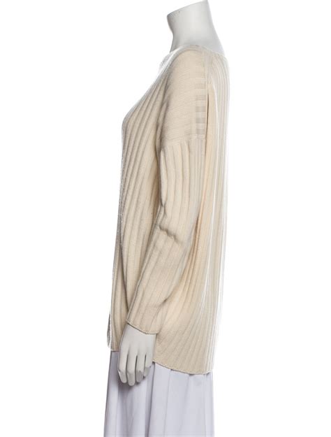 Loro Piana Cashmere Bateau Neckline Sweater Neutrals Knitwear