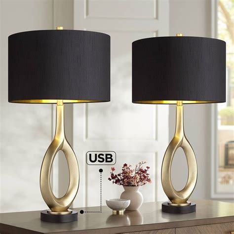 Table Lamps | Modern gold table lamps, Modern table lamp, Gold table lamp