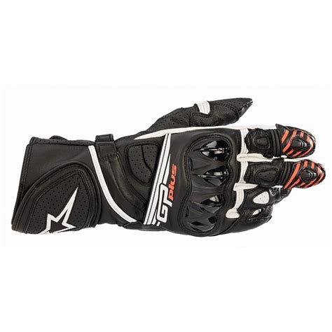 Gants Moto Cuir Racing Alpinestars GP PLUS R V2 Noir Blanc Vente En