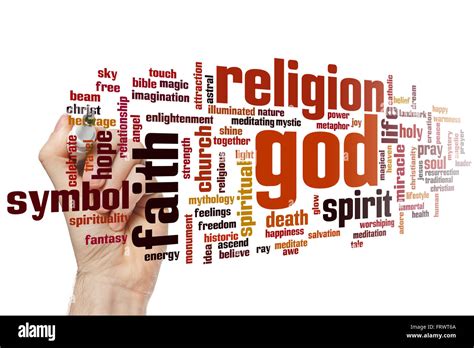 God Concept Word Cloud Background Stock Photo Alamy