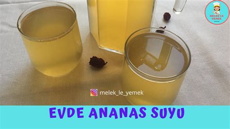 Evde Ananas Suyu Yaptim Ananas Suyu Nas L Yap L R Youtube