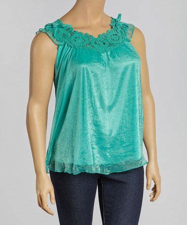 Green Crochet Yoke Top Plus Zulily Tops Crochet Yoke Plus Size