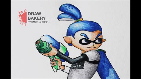 Speed Drawing Inkling Boy From Splatoon Youtube