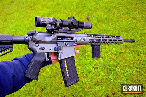 Custom AR coated with Tactical Grey | Cerakote