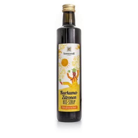 Kurkuma Zitronen Sirup Bio 500 Ml Online Kaufen