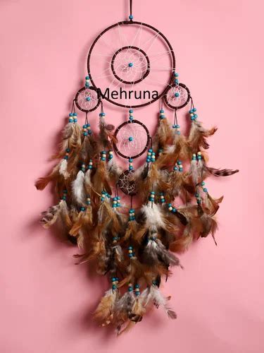 Brown Round Mehruna Dream Catchers Wall Hangings For Home Decor Bedroom