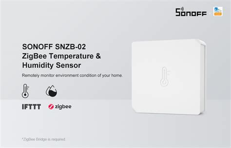 Sonoff Snzb Sensore Di Temperatura E Umidit Zigbee