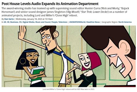 Daily Clone High on Twitter: "Here's an Animation World Network article ...