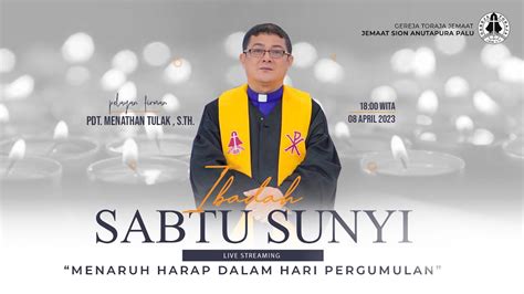 Ibadah Sabtu Sunyi Menaruh Harap Dalam Hari Pergumulan April