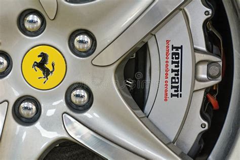 Ferrari Logo on a Wheel of a Ferrari Sports Car Editorial Photo - Image of alloy, switzerland ...