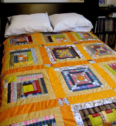 Log Cabin Quilt Blocks Are A Quilting Tradition But In This Quilt