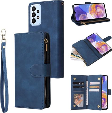 Bookcover Wallet Etui Geschikt Voor Samsung Galaxy A G Blauw Bol