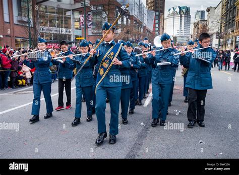 Royal Canadian Air Cadets Band March In Parade Vancouver British