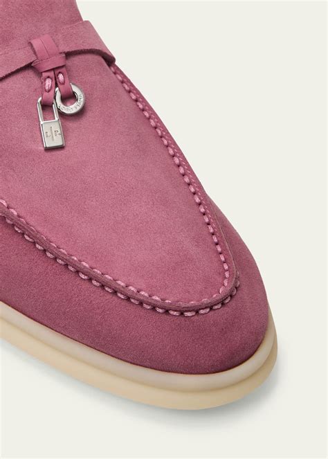 Loro Piana Babouche Charms Walk Suede Mule Loafers Bergdorf Goodman