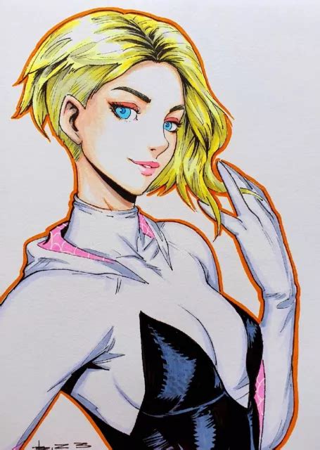 SPIDER-WOMAN GWEN STACY, fan art,drawing,markers,comics,manga,art ...