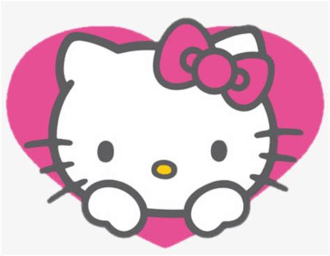 Hello Kitty Face Psd Download - Hello Kitty Red Heart - Free ...