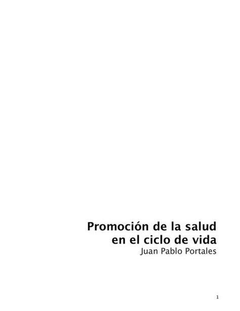 Resumen Promocion De La Salud Primer Bloque Iovanny Cruz Ojeda Udocz