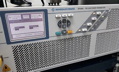 Rohde Schwarz SR8050 Digital DDS FM Broadcast Transmitter EBay