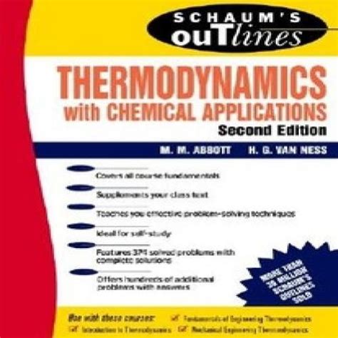 Schaums Outline Of Thermodynamics With Chemical Applications 2 Rev Ed