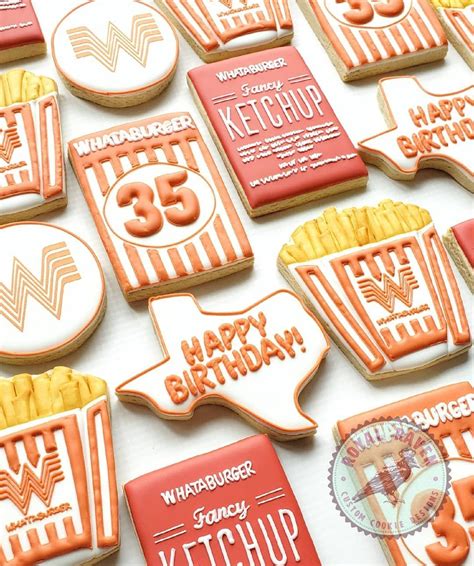 Whataburger Cookies Whataburger Birthday Cookies Fun Cookies