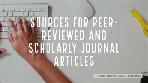 Sources For Peer Reviewed And Scholarly Journal Articles Youtube