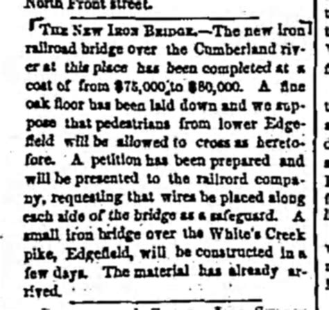 Louisville & Nashville Railroad Bridge – Nashville History Blog