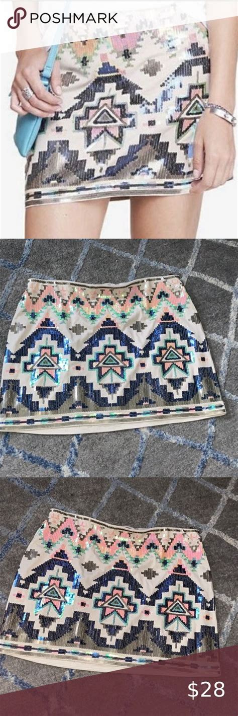 Express Aztec Skirt