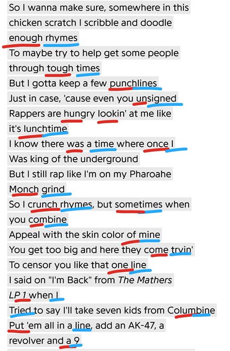 The somewhat unnoticed part of Rap God that deserves more attention : r/Eminem