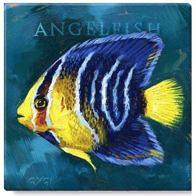 Darren Gygi Home Collection Angelfish By Darren Gygi Wrapped Canvas