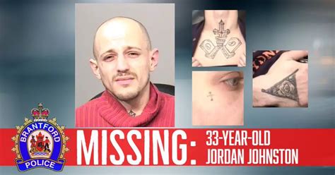 Missing Man In Brantford Ontario Jordan Johnston 33 R