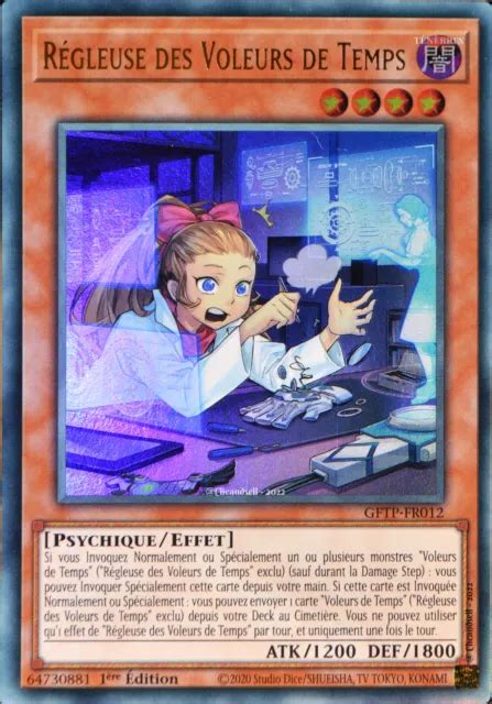 CARTE YU GI OH GFTP FR012 Régleuse des Voleurs de Temps Ultra Rare NEUF