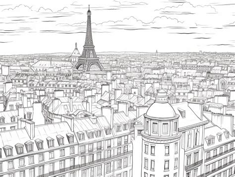 Realistic French Coloring Artwork - Coloring Page