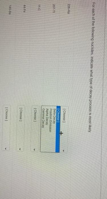 Solved For Each Of The Following Nuclides Indicate What Chegg