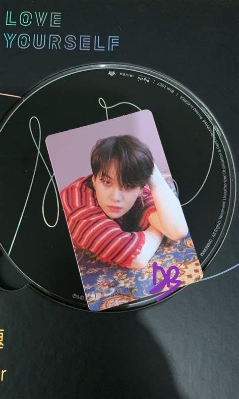 Sold Wtt Bts Love Yourself Tear Official Photocard Hobbies Toys