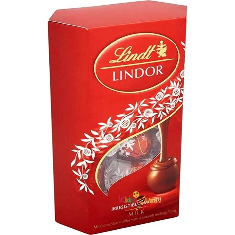 Lindt Lindor Milk Chocolate Truffles Box Approx 16 Balls 200 G Pack Of