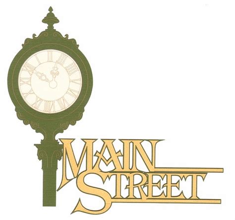 Main Street Main Street Sign Laser Die Cut Disney Scrapbook Pages