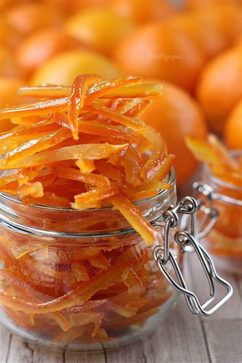 Cómo hacer cáscaras de naranja confitadas caseras en 2020 Recetas con