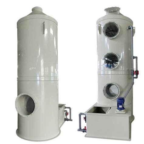 Acid Scrubber System Acid Fume Tower Made Of Pp Flame Retardant