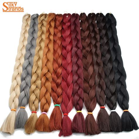 Silky Strands Kanekalon Jumbo Braids Bulk Synthetic Hair 82 165g