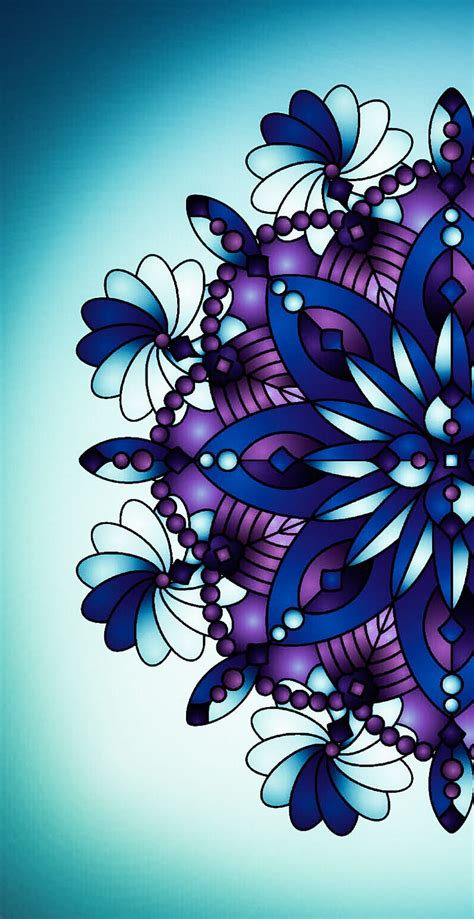 Purple Mandala Flower Hd Phone Wallpaper Peakpx Off